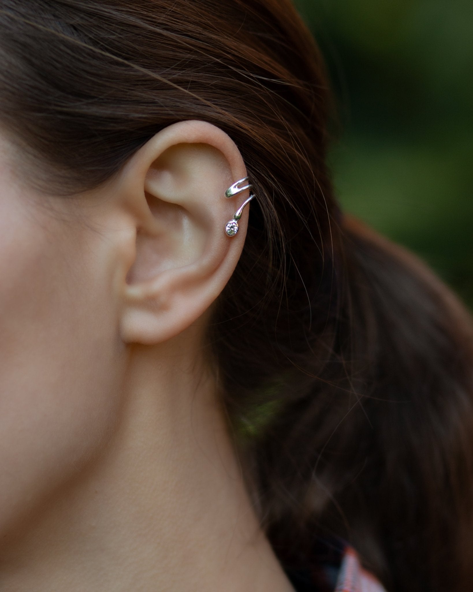 Helix Earcuff Sylvi mit Kristall Nella & Sina