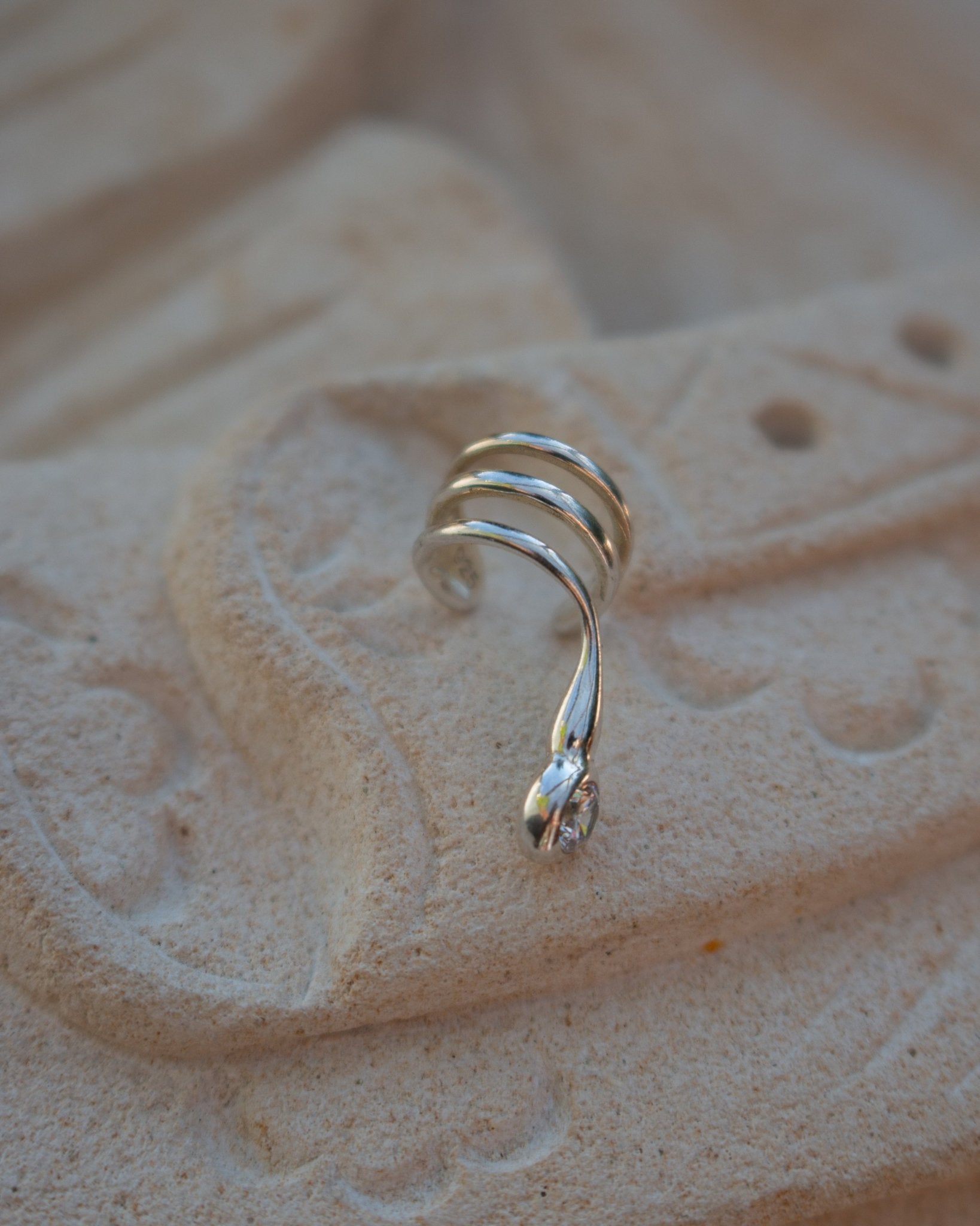 Helix Earcuff Sylvi mit Kristall Nella & Sina