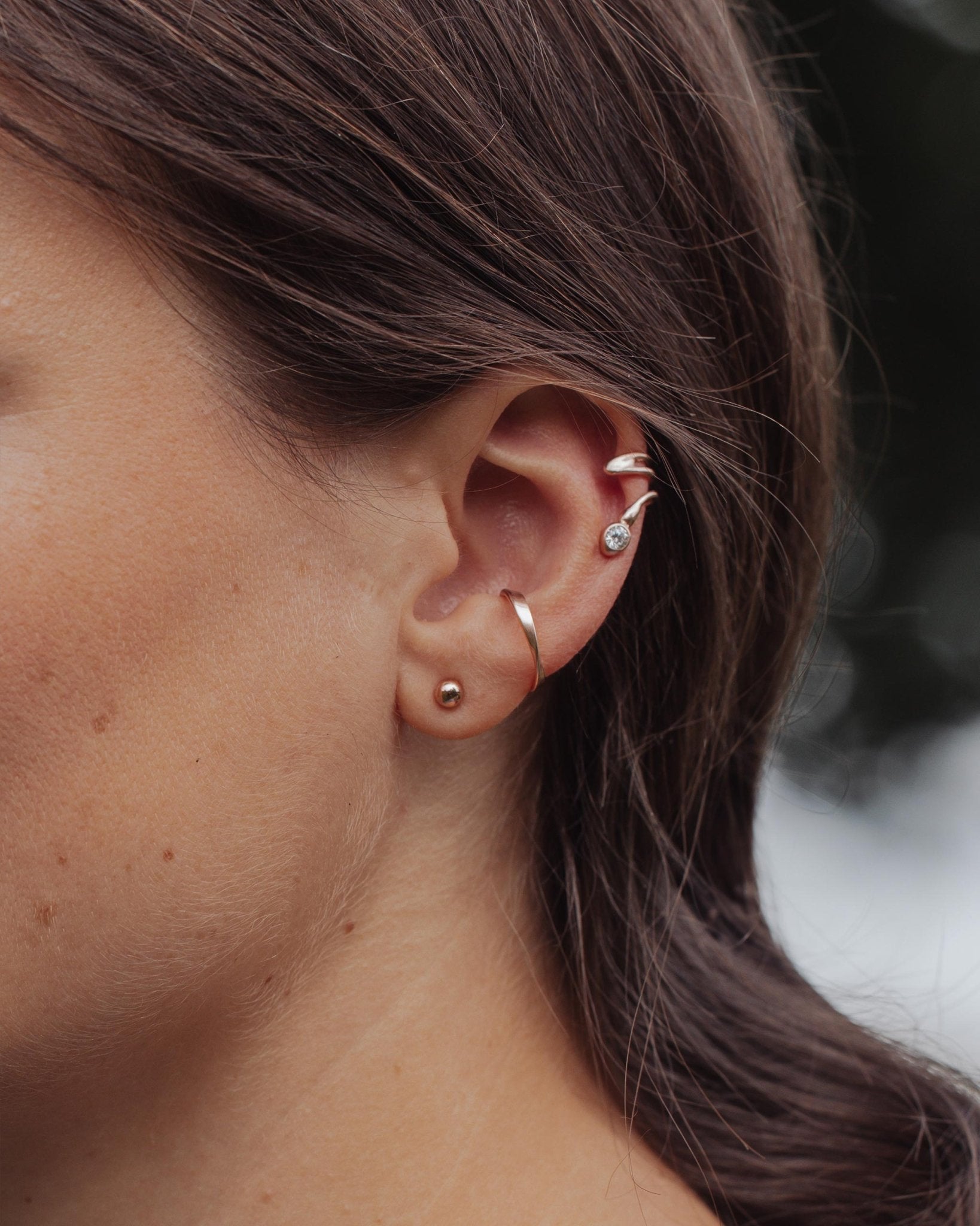 Helix Earcuff Sylvi mit Kristall Nella & Sina